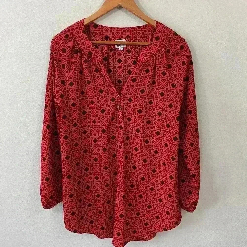 Mudpie red and black tunic